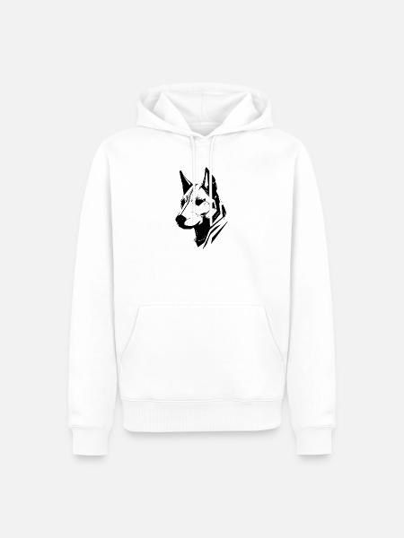 Dog dog - Männer Premium Bio Hoodie - Weiß