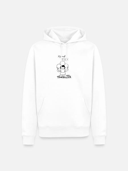 Let yourself BLOOM - Männer Premium Bio Hoodie - Weiß