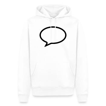 Sprechblase - leer - Männer Premium Bio Hoodie - Weiß - Vorne - Nico (187cm)