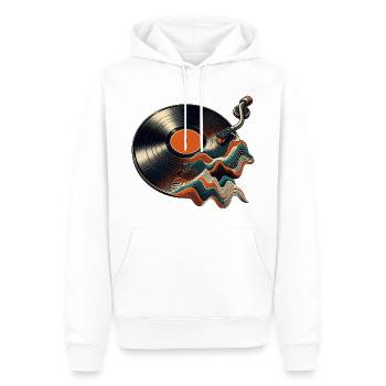 Vinyl Schallplatte - Männer Premium Bio Hoodie - Weiß - Vorne - Nico (187cm)