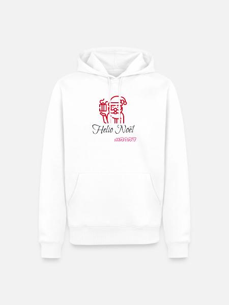 hello-nol---2027 - Männer Premium Bio Hoodie - Weiß