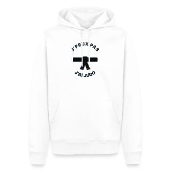 I Can't I Judo - Judoka Humor-Geschenk - Männer Premium Bio Hoodie - Weiß - Vorne - Nico (187cm)