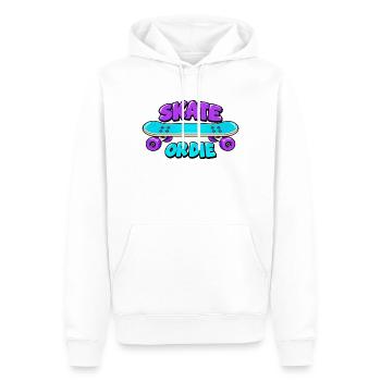 Skate or die - Männer Premium Bio Hoodie - Weiß - Vorne - Nico (187cm)