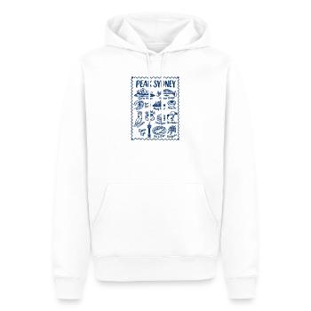 Sydney, Australien Ikonische Wahrzeichen - Männer Premium Bio Hoodie - Weiß - Vorne - Nico (187cm)