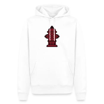 Feuerwehr Hydrant Icon - Männer Premium Bio Hoodie - Weiß - Vorne - Nico (187cm)