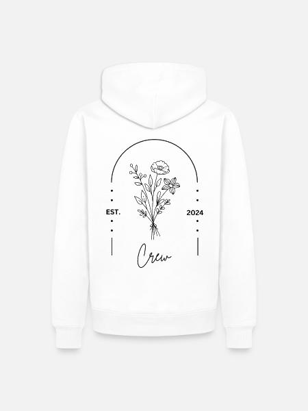 JGA Frauen - Crew Shirt Team Bride - Männer Premium Bio Hoodie - Weiß