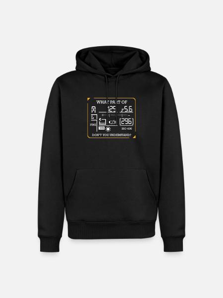 photographer - Men’s Premium Organic Hoodie - black