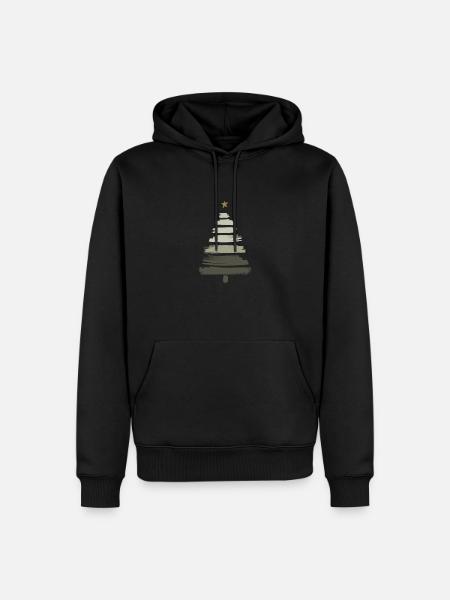 Christmas Tree - Men’s Premium Organic Hoodie - black