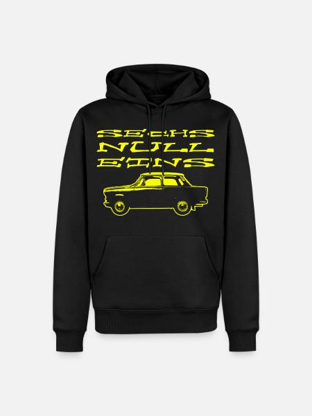 P601 Trabi 601 DDR Ost Oldtimer - Männer Premium Bio Hoodie - Schwarz
