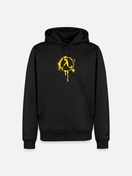 Halbwertszeit Widerstand Lambda-Symbol - Männer Premium Bio Hoodie - Schwarz