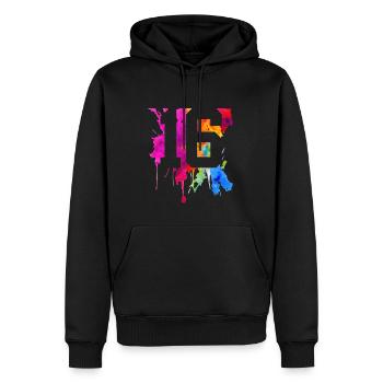 16 JAHRE 16. GEBURTSTAG - Männer Premium Bio Hoodie - Schwarz - Vorne - Nico (187cm)