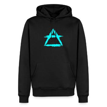 Element Symbol Luft - Männer Premium Bio Hoodie - Schwarz - Vorne - Nico (187cm)