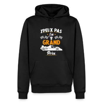 Je peux pas j'ai Grand Prix - Sweat à capuche Premium bio Homme - noir - Devant - Nico (187cm)