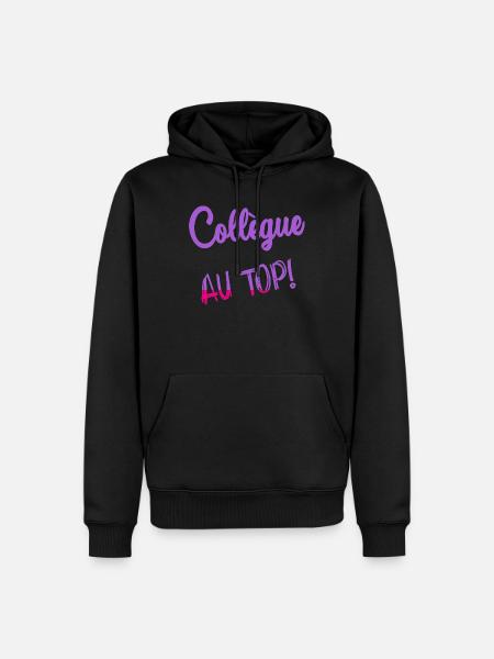 KOLLEGE - Männer Premium Bio Hoodie - Schwarz
