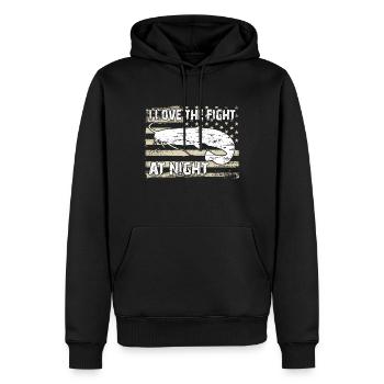 Wels Wallerfischen - Männer Premium Bio Hoodie - Schwarz - Vorne - Nico (187cm)