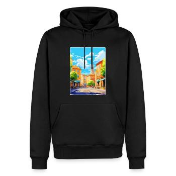 Aix En Provence Frankreich Vintage Reiseposter WPA - Männer Premium Bio Hoodie - Schwarz - Vorne - Nico (187cm)