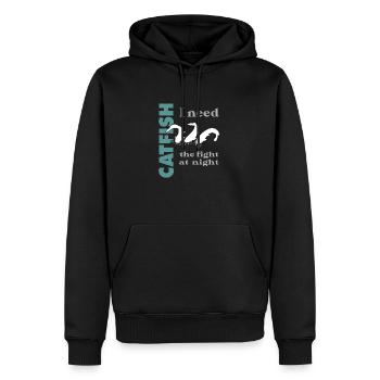 Wels fischen Kampf mit dem starken Wels - Männer Premium Bio Hoodie - Schwarz - Vorne - Nico (187cm)