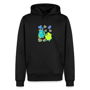 Küken Ostern Kind Kinder - Männer Premium Bio Hoodie - Schwarz - Vorne - Nico (187cm)