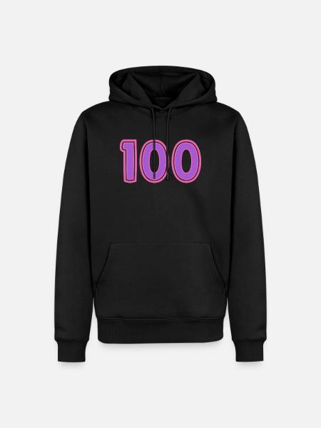 100. 100 YEARS. 100th ANNIVERSARY - Men’s Premium Organic Hoodie - black