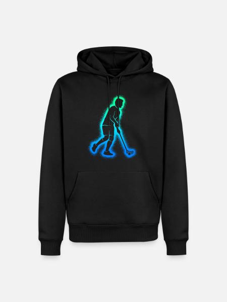 Floorball Unihockey Innebandy Jungen Jungen Hockey - Männer Premium Bio Hoodie - Schwarz