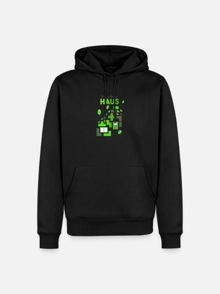 Bausteine Bauklötze bauen - Männer Premium Bio Hoodie - Schwarz