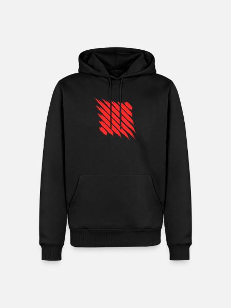 Abstrakt modern Kunst - Männer Premium Bio Hoodie - Schwarz