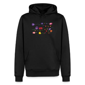 Blumen Frühling Tulpen - Männer Premium Bio Hoodie - Schwarz - Vorne - Nico (187cm)