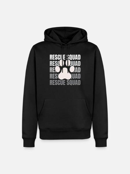 Rettungstrupp Tierretter Tierrechte Aktivist - Männer Premium Bio Hoodie - Schwarz