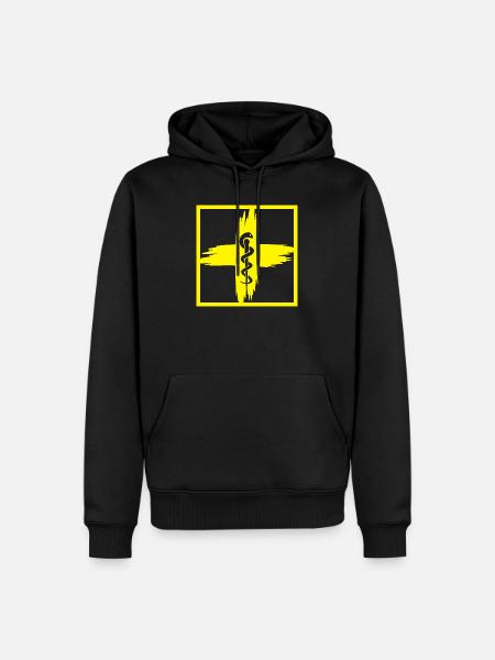 Sama Natter - Männer Premium Bio Hoodie - Schwarz