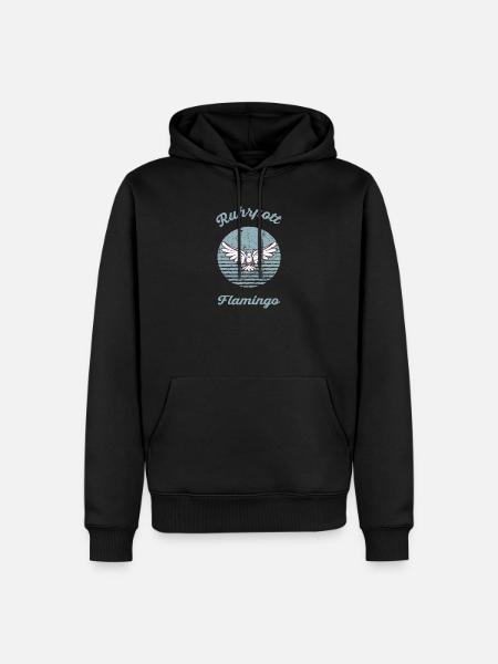 Ruhrpott Flamingo - Männer Premium Bio Hoodie - Schwarz