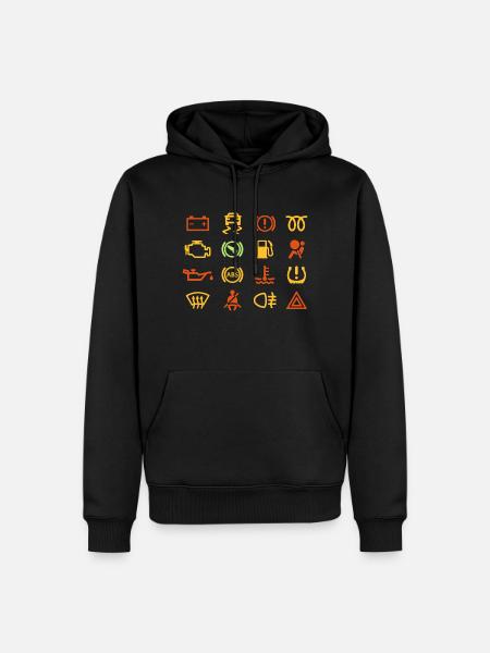 Car indicator lights - Men’s Premium Organic Hoodie - black