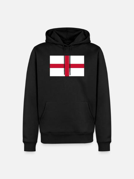 England - Männer Premium Bio Hoodie - Schwarz