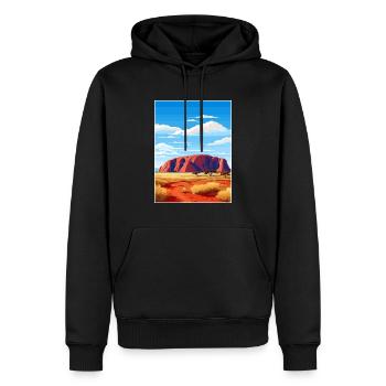 Uluru Kata Tjuta Nationalpark Australien Souvenir - Männer Premium Bio Hoodie - Schwarz - Vorne - Nico (187cm)