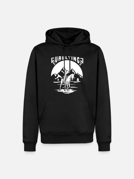 Kühne Voltigierakrobatin Turnier - Männer Premium Bio Hoodie - Schwarz