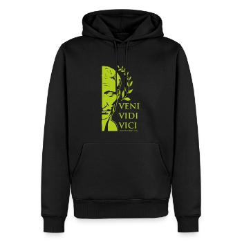 GREEN CAESAR - Men’s Premium Organic Hoodie - black - Front - Nico (187cm)