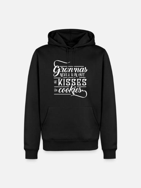 Verschmuste Omi Kaffeekränzchen - Männer Premium Bio Hoodie - Schwarz