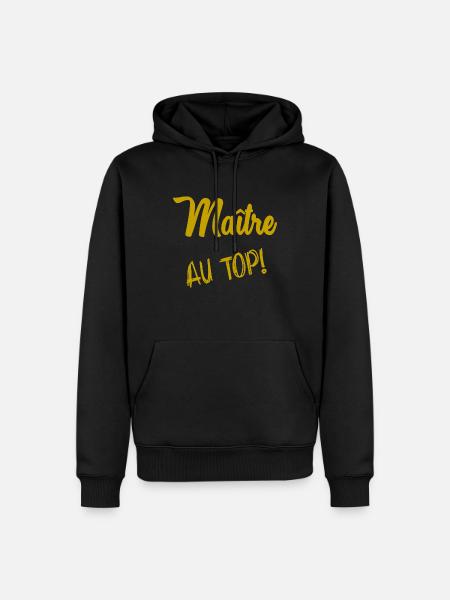 MASTER. MASTER - Men’s Premium Organic Hoodie - black