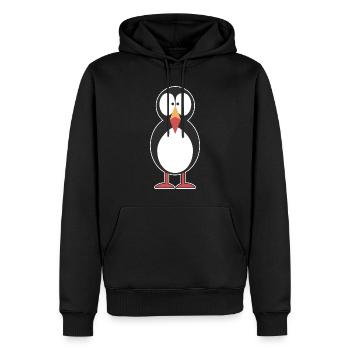 Papageitaucher Puffin Papageientaucher - Männer Premium Bio Hoodie - Schwarz - Vorne - Nico (187cm)