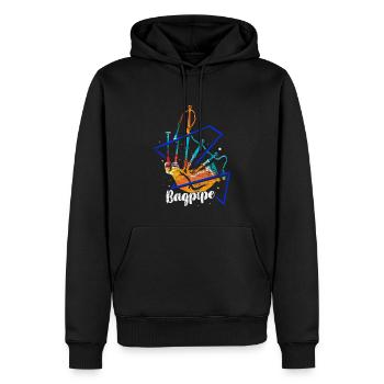 Urwüchsiger Dudelsack Volksmusik - Männer Premium Bio Hoodie - Schwarz - Vorne - Nico (187cm)