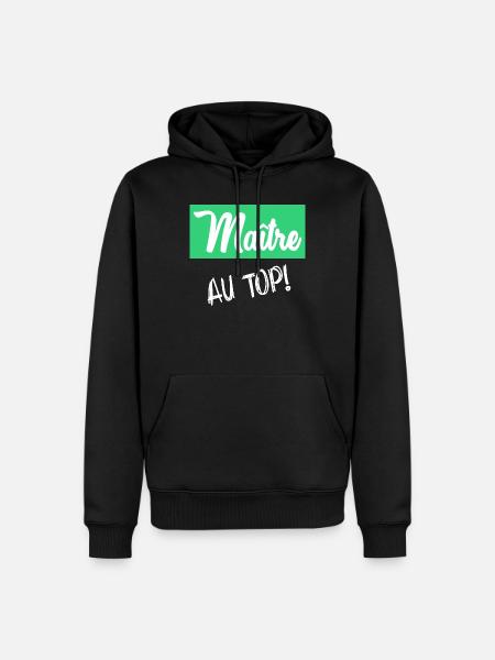 MEISTER - Männer Premium Bio Hoodie - Schwarz
