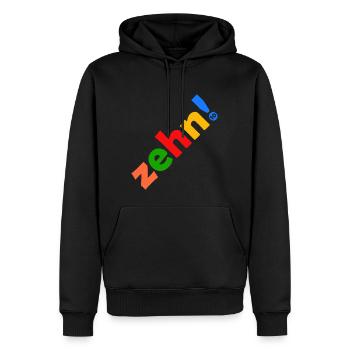 ZEHN 10 JAHRE 10. GEBURTSTAG - Männer Premium Bio Hoodie - Schwarz - Vorne - Nico (187cm)