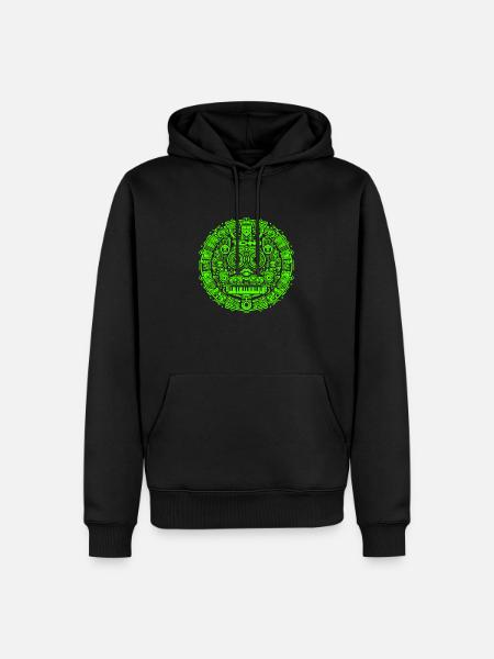 Techno Music Logo - Men’s Premium Organic Hoodie - black