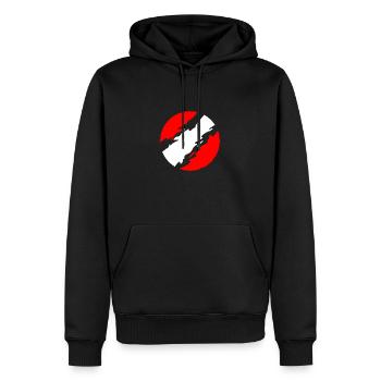 Géorgie - Sweat à capuche Premium bio Homme - noir - Devant - Nico (187cm)