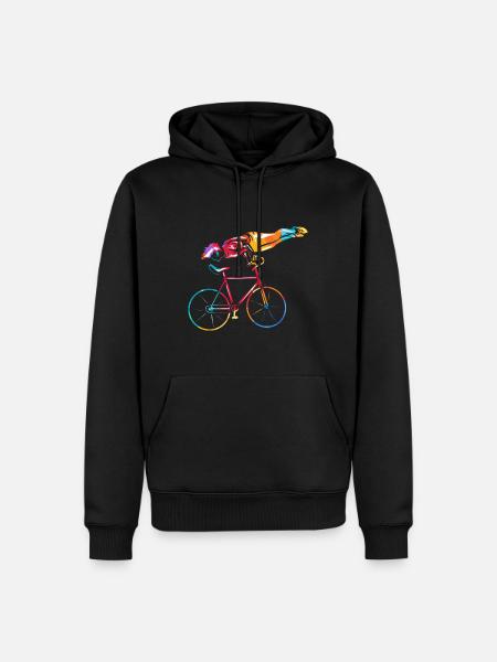 Eleganter Kunstradfahrer Wettkampf - Männer Premium Bio Hoodie - Schwarz