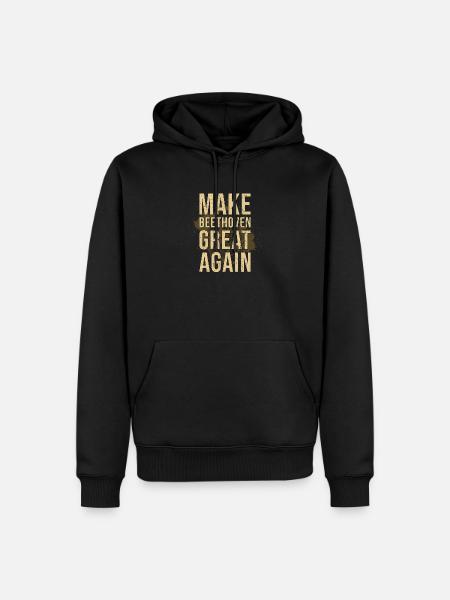 Beethoven - Männer Premium Bio Hoodie - Schwarz