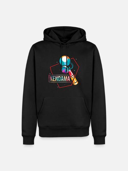 Spritziger Kendama Trickvariation - Männer Premium Bio Hoodie - Schwarz