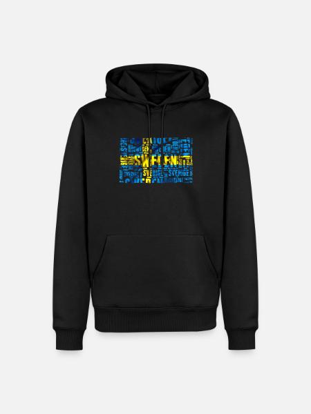 Schweden Flagge - Männer Premium Bio Hoodie - Schwarz