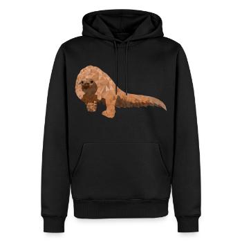 Pangolin Schuppentier bedrohte Tierart Pholidota - Männer Premium Bio Hoodie - Schwarz - Vorne - Nico (187cm)
