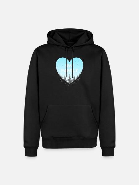 best family - Männer Premium Bio Hoodie - Schwarz