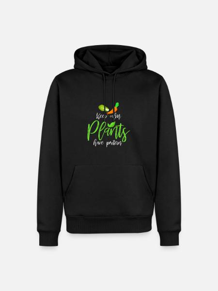 Vegan - Men’s Premium Organic Hoodie - black